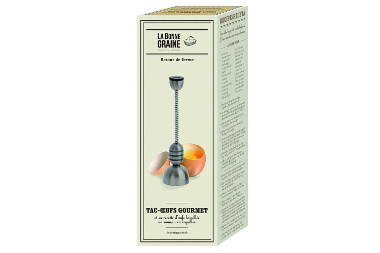 Toque œufs La Bonne Graine en acier inox - 15,5cm