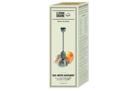 Toque œufs La Bonne Graine en acier inox - 15,5cm