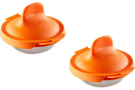 Set de 2 pochoirs à oeuf Lékué en silicone et inox