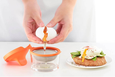 Set de 2 pochoirs à oeuf Lékué en silicone et inox