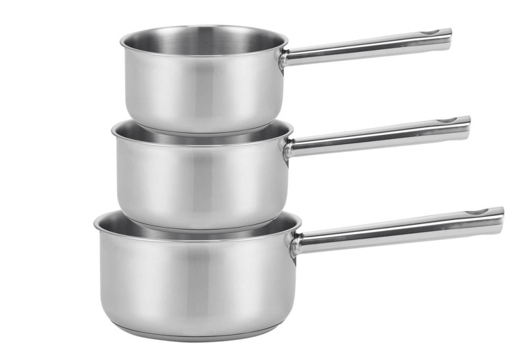 Lot de 3 casseroles inox Beka Cicla 16cm, 18cm et 20cm