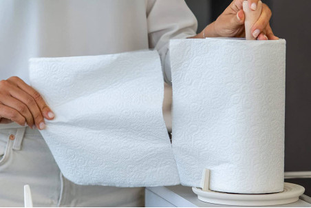 Support essuie-tout Guzzini Tierra réglable en bouteilles recyclées