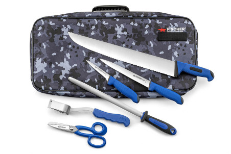 Mallette Fischer 6 pièces - Couteaux de poissonnier et accessoires