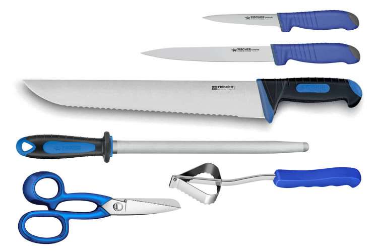Mallette Fischer 6 pièces - Couteaux de poissonnier et accessoires