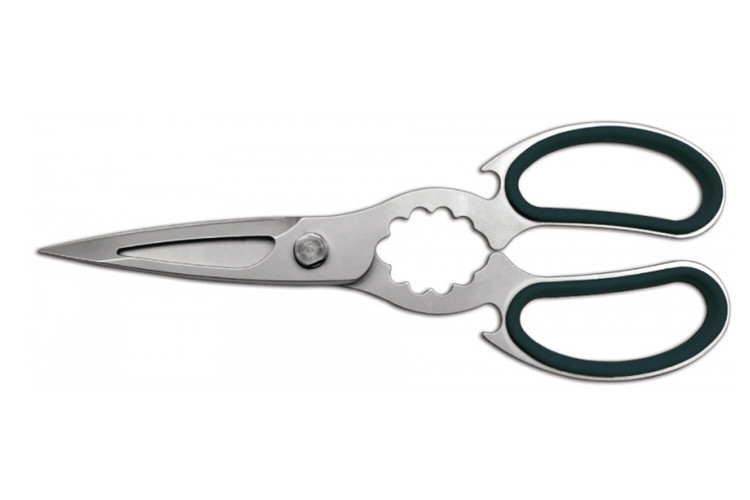 Ciseaux de cuisine inox Ambrogio Sanelli 21cm poignées soft touch noires