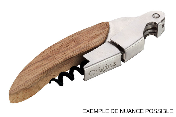 Tire-bouchon limonadier Ligne W Origine manche en bois de chêne