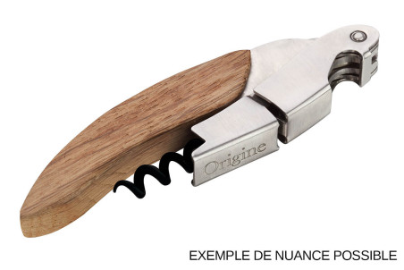 Tire-bouchon limonadier Ligne W Origine manche en bois de chêne