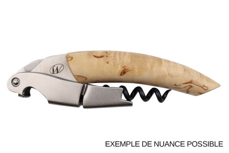Tire-bouchon limonadier Ligne W Signature manche en bois de bouleau