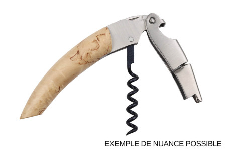 Tire-bouchon limonadier Ligne W Signature manche en bois de bouleau