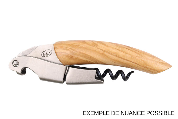 Tire-bouchon limonadier Ligne W Signature manche en bois d'olivier