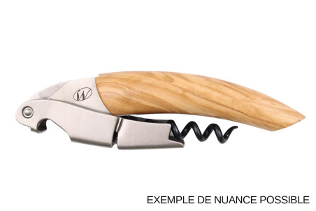 Tire-bouchon limonadier Ligne W Signature manche en bois d'olivier