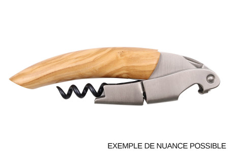 Tire-bouchon limonadier Ligne W Signature manche en bois d'olivier
