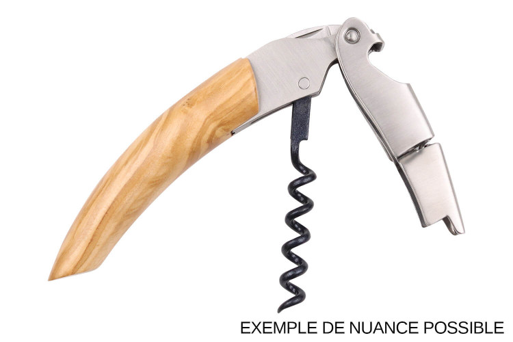 Tire-bouchon limonadier Ligne W Signature manche en bois d'olivier