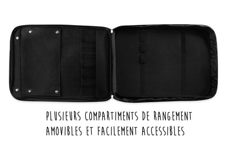 Sac à dos pour ustensiles Sabatier Chef 4 couteaux de cuisine français + 14 ustensiles