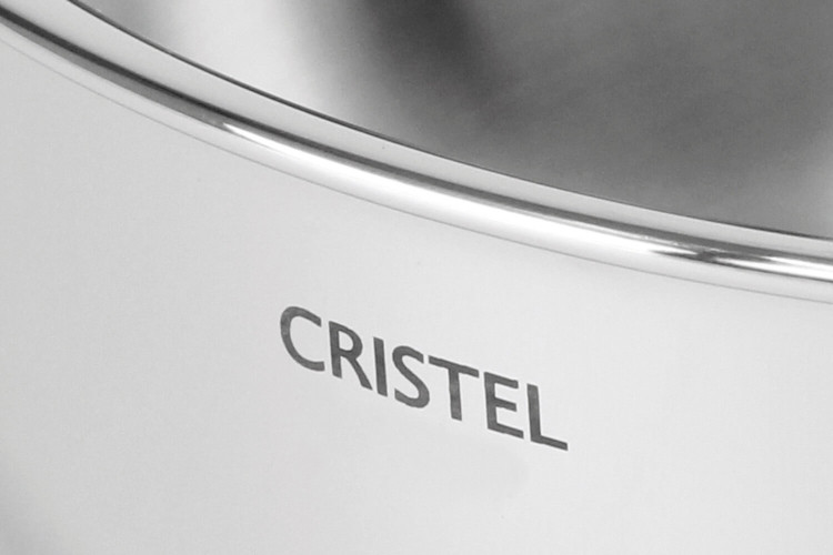 Marmite en inox 18/10 Cristel Castel'Pro conception 3 ply + couvercle inox