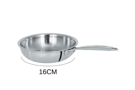 Poêle sauteuse en inox 18/10 Cristel Castel'Pro conception 5 ply