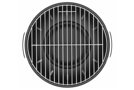 Barbecue de table charbon de bois Berghoff Leo noir - diamètre 35cm