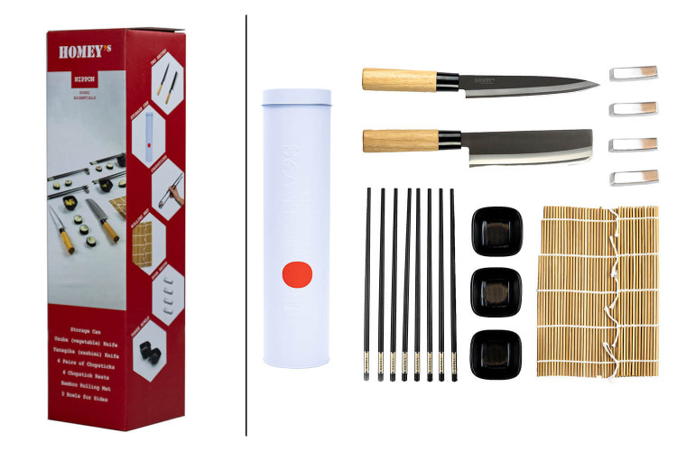 Coffret cadeau spécial sushis Homey's Nippon - Kit polyvalent : 14 pièces