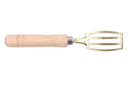 Écailleur à poisson japonais en laiton 20cm - Manche ergonomique en bois