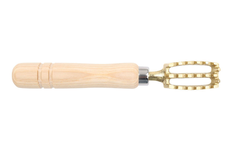 Écailleur à poisson japonais en laiton 18cm - Manche ergonomique en bois