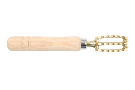Écailleur à poisson japonais en laiton 18cm - Manche ergonomique en bois