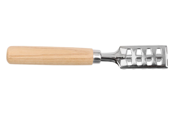 Écailleur à poisson japonais en acier inox 18cm - Manche ergonomique en bois