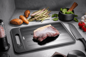 Planche à découper et dégivrer Gefu Cut Pro avec aiguiseur intégré 2