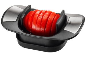 Coupe tomates et mozzarella Gefu Caprese 2-en-1 en acier inox