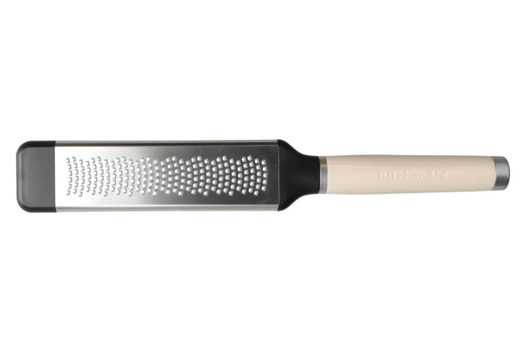 Râpe de cuisine Kitchen Aid grains fins en inox et polymère