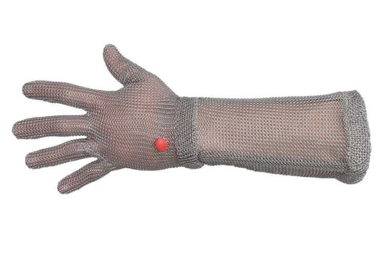 Gant en cotte de maille Manulatex Wilco 2 pour gaucher avec manchette longue