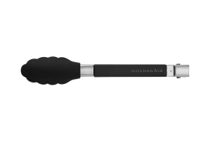 Pince de cuisine en silicone Kitchen Aid - Coloris : noir