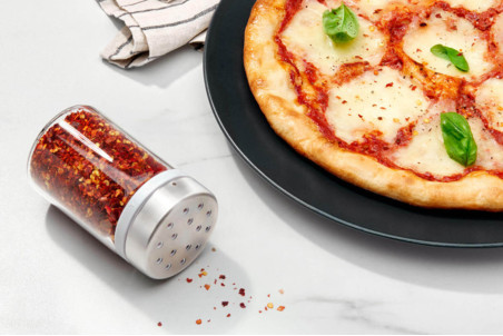 Saupoudreur OXO en inox et verre - 70ml