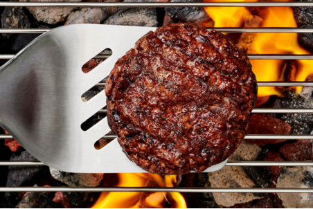 Spatule coudée pour barbecue OXO en acier inox - 45cm