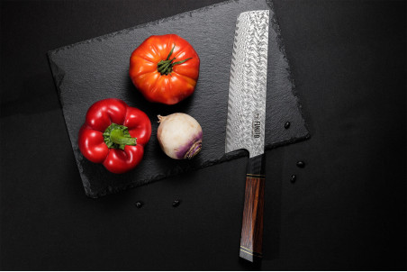 Couteau Fukito Desert Damas 67 couches modèle nakiri 18cm