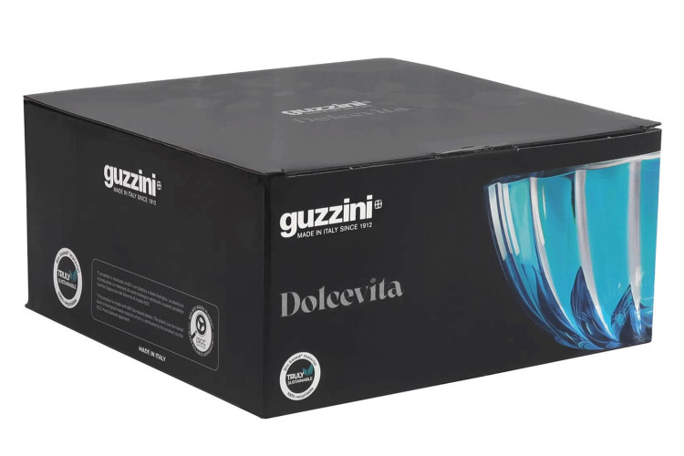 Saladier bleu Guzzini Dolcevita en polymère recyclable