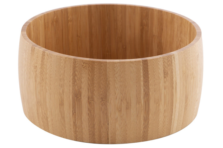 Saladier en bambou FSC® Point Virgule - Forme ronde 25cm