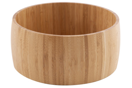 Saladier en bambou FSC® Point Virgule - Forme ronde 25cm