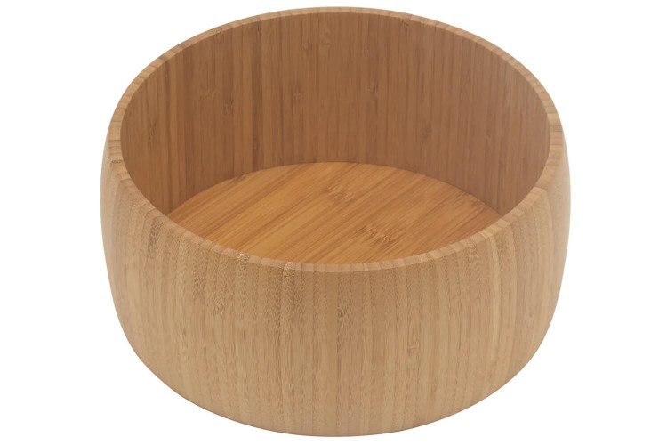 Saladier en bambou FSC® Point Virgule - Forme ronde 25cm