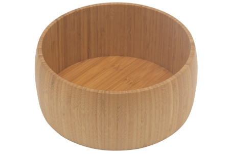 Saladier en bambou FSC® Point Virgule - Forme ronde 25cm