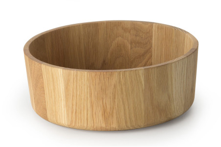Saladier en bois de chêne Continenta - Forme ronde Ø31x12cm