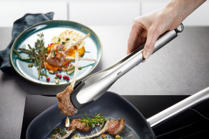 Pince de cuisine Gefu Capto acier inox et silicone - 38,5cm 2