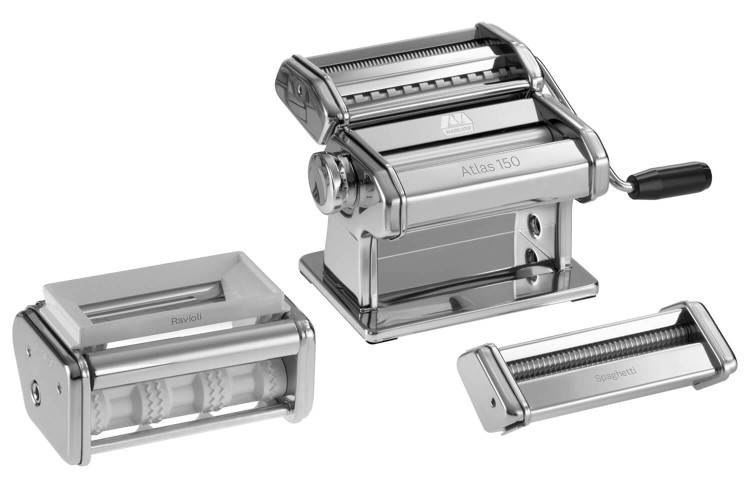Kit pâtes maison avec la machine à pâtes Marcato Atlas 150 Classique + 2 accessoires inclus