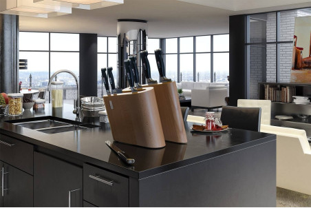 Bloc de rangement en bois Artelegno Grand Prix S pour 10 couteaux de cuisine