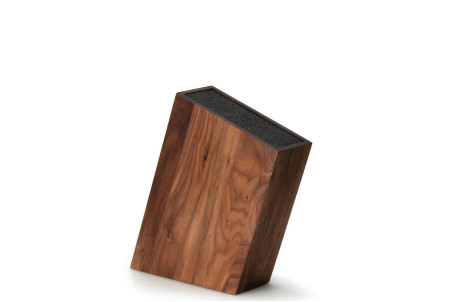 Bloc de rangement pour couteaux de cuisine Continenta en bois de noyer - Bloc vide