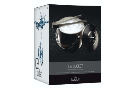 Seau à glaçons acier inoxydable Barcraft - Couvercle et pince inclus