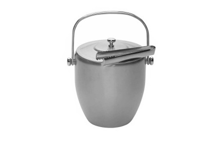 Seau à glaçons acier inoxydable Barcraft - Couvercle et pince inclus