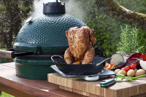 Table en eucalyptus pour Big Green Egg Large - 150x60x80cm 2