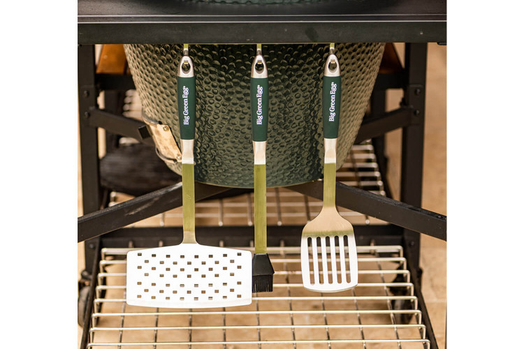 Set de 3 ustensiles à barbecue Big Green Egg en acier inox