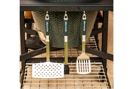 Set de 3 ustensiles à barbecue Big Green Egg en acier inox