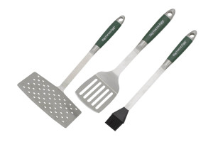 Set de 3 ustensiles à barbecue Big Green Egg en acier inox